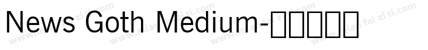News Goth Medium字体转换